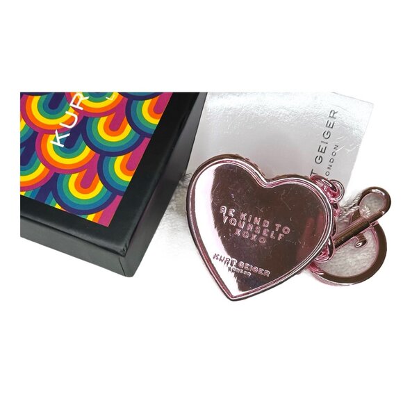 Kurt Geiger London heart crystal keyring - Picture 2 of 3